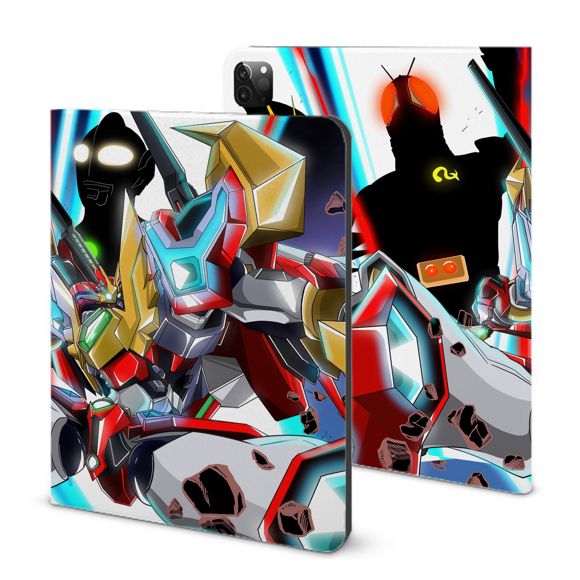 （画像用） ウルトラマン Ultraman IPadケース ペンホルダー付き ブックスタイルデザイン
